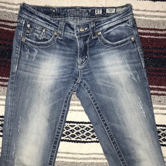Light Slightly Distressed Miss Me’s - Picture 2 of 3